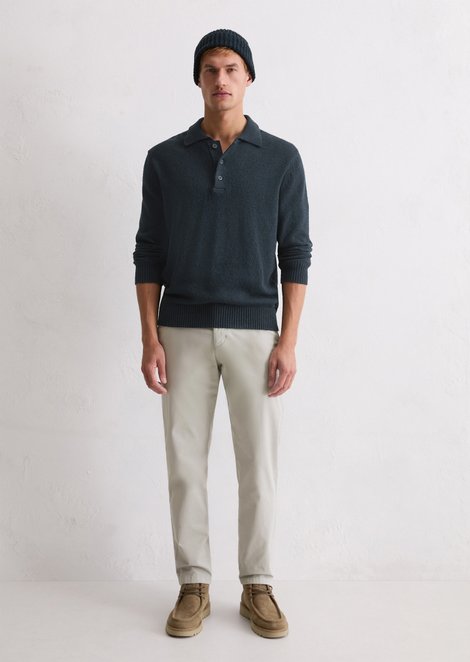 Marc O'Polo Chino model Osby taps toelopend, Heren, grijs, 29/30, 97% Katoen, 3% Elasthaan