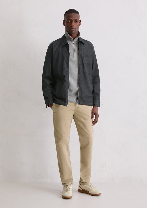 Marc O'Polo Chino model Osby taps toelopend, Heren, beige, 29/32, 97% Katoen, 3% Elasthaan