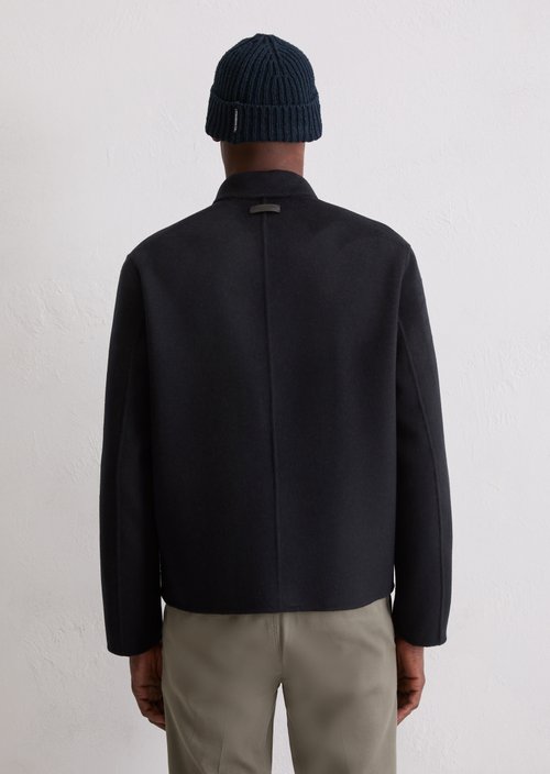 Reversible wool jacket regular — Dark Navy (alternate view)