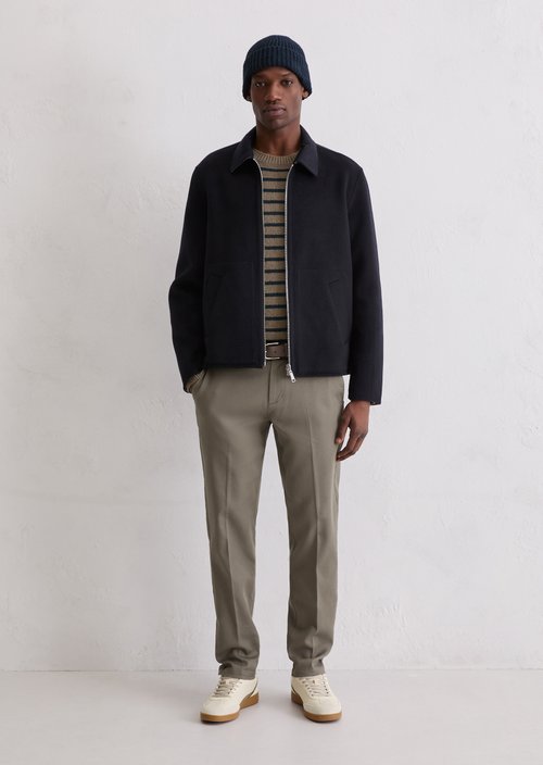 Reversible wool jacket regular — Dark Navy