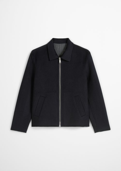 Reversible wool jacket regular — Dark Navy