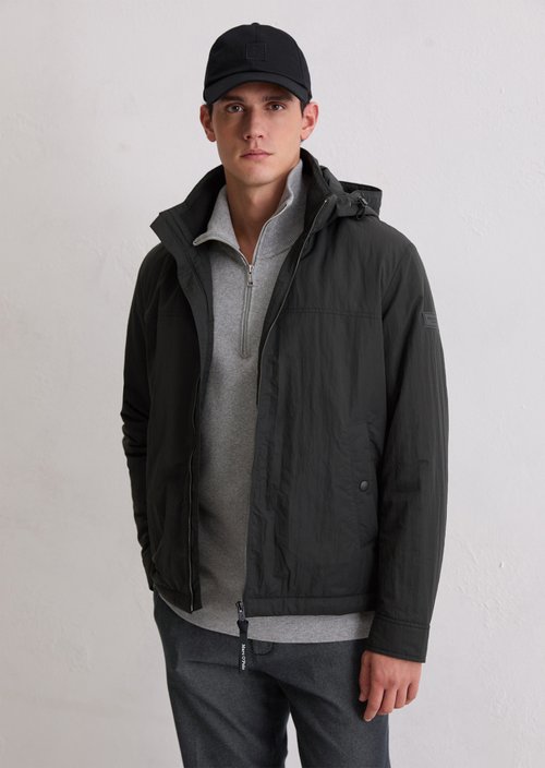 Lightly padded regular jacket — Black