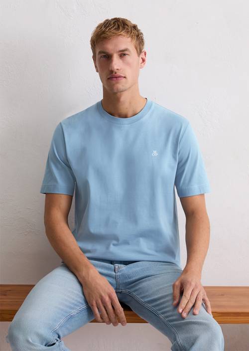 Basic regular T-shirt Stormy Sea in front view