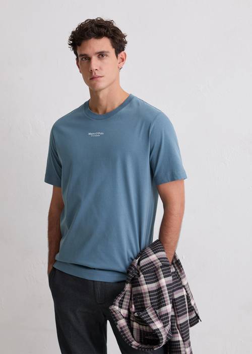 T-Shirt regular Stormy Blue in Frontalansicht