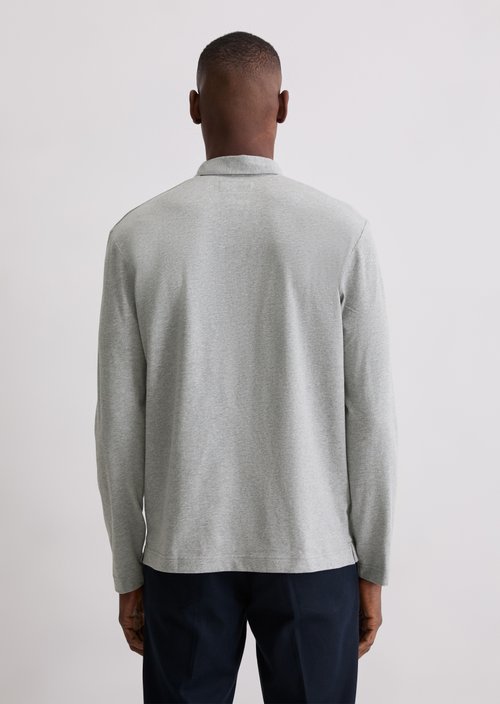 DfC polo shirt jersey regular — Cloudy Grey Melange