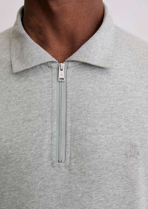DfC polo shirt jersey regular Cloudy Grey Melange en vista detallada