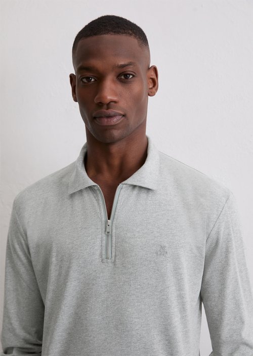 DfC polo shirt jersey regular — Cloudy Grey Melange