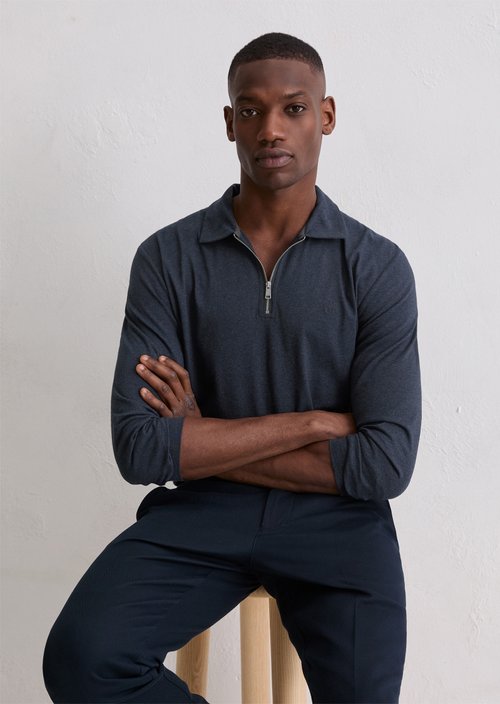 DfC polo shirt jersey regular — Dark Navy