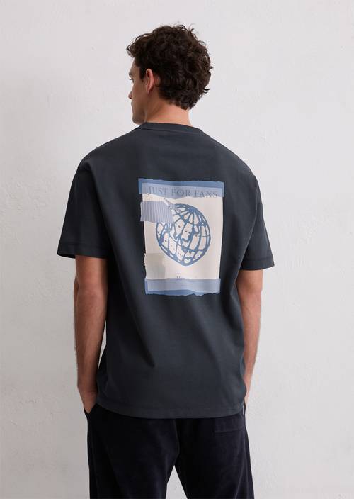 DfC T-shirt relaxed Dark Navy in vooraanzicht