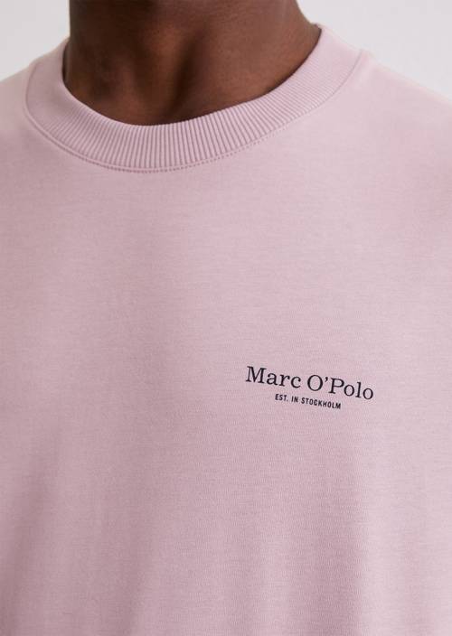 DfC T-shirt relaxed Violet Mauve in detailaanzicht