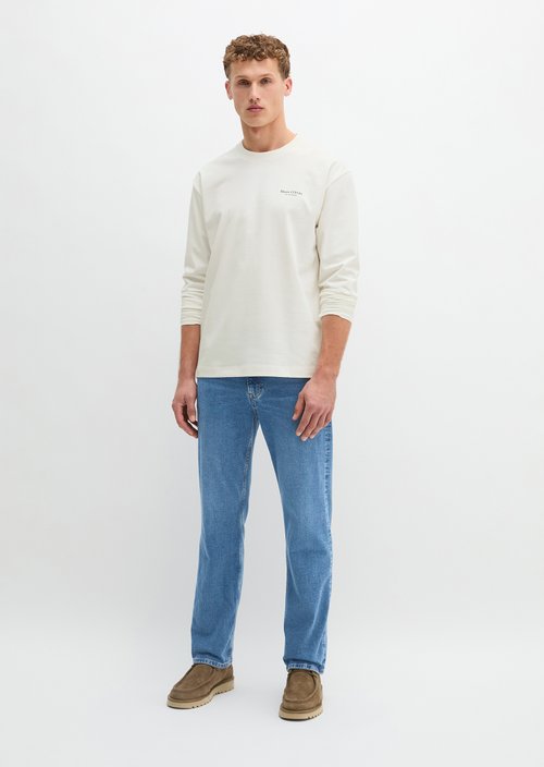Relaxed longsleeve — Silky White