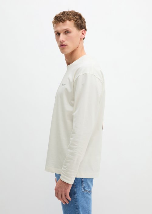 Relaxed longsleeve — Silky White