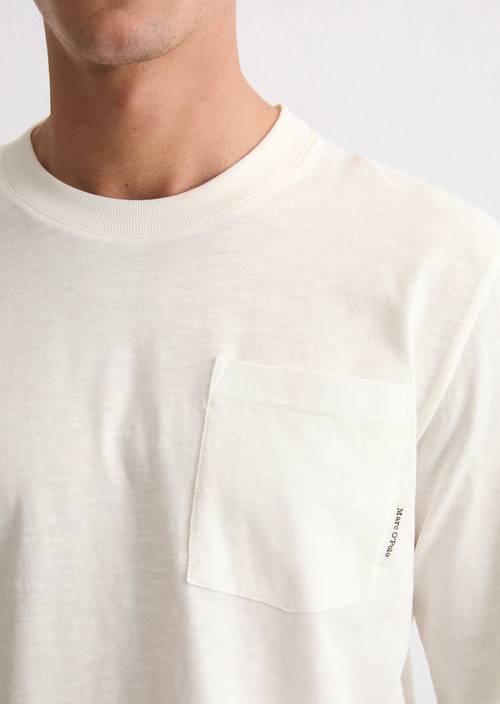 DfC Longsleeve regular Silky White en vista detallada