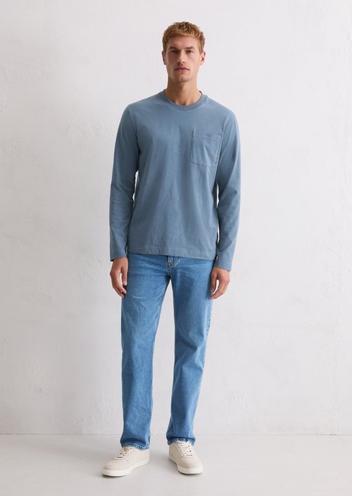DfC Longsleeve regular — Stormy Blue