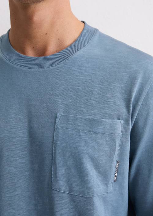 DfC Longsleeve regular Stormy Blue en vista detallada