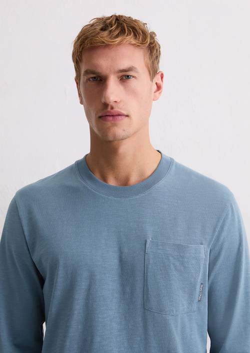 DfC Longsleeve regular Stormy Blue en vista frontal