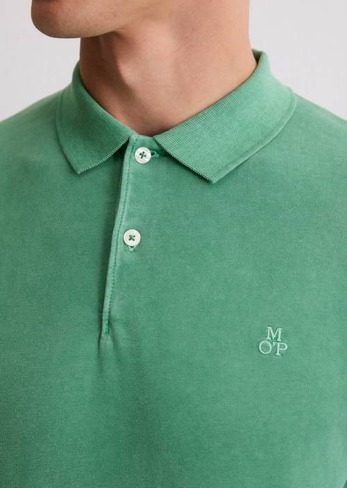 Longsleeve regular Botanical Green in Detailansicht