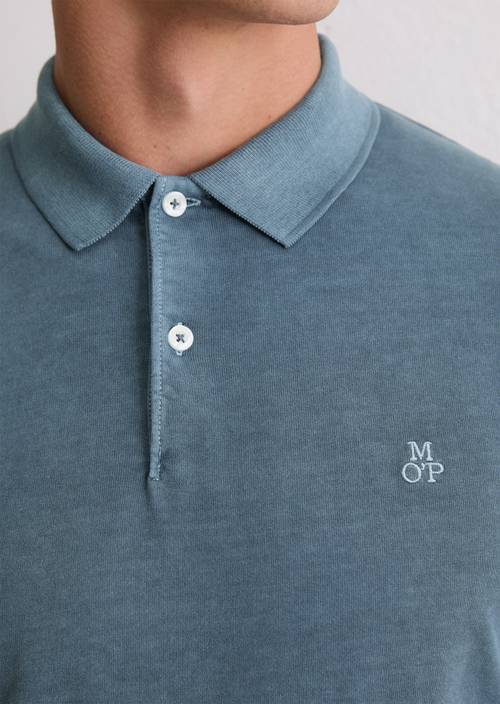 Longsleeve regular Stormy Blue in Detailansicht