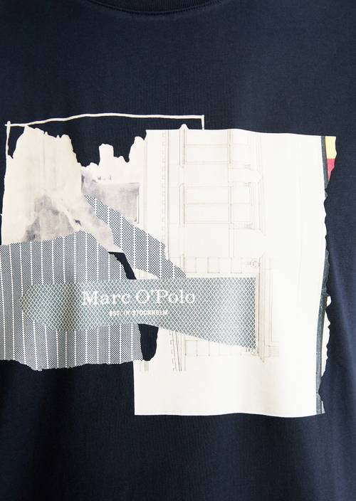 T-shirt regular Dark Navy in detail view