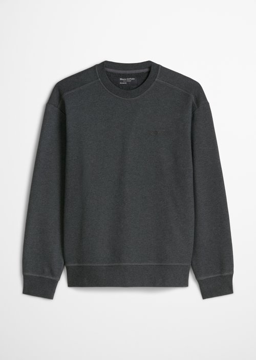 Relaxed-fit sweatshirt — Dark Grey Melange