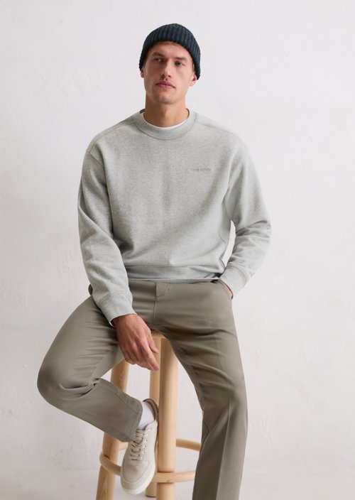 DfC Sweatshirt relaxed — Cloudy Grey Melange