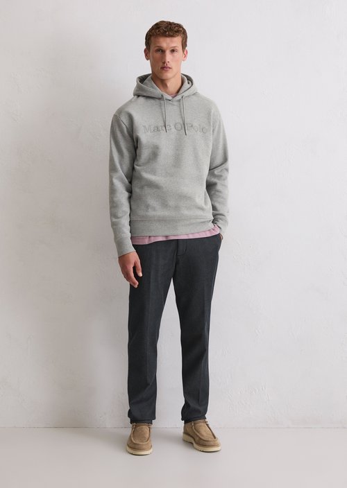 DfC Hoodie relaxed — Cloudy Grey Melange