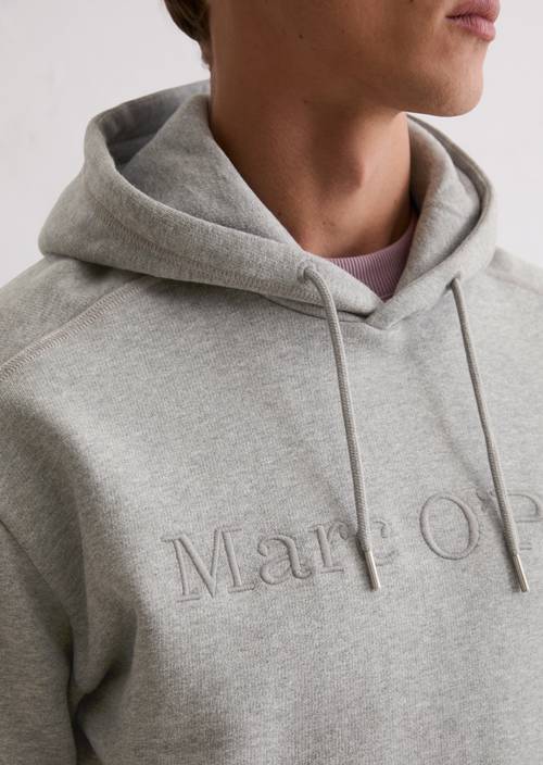 DfC Hoodie relaxed Cloudy Grey Melange in detail view