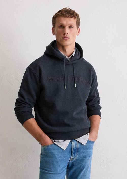 DfC Hoodie relaxed Dark Navy in front view