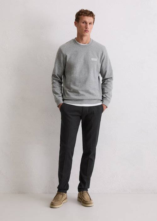 DfC Sweatshirt regular — Cloudy Grey Melange