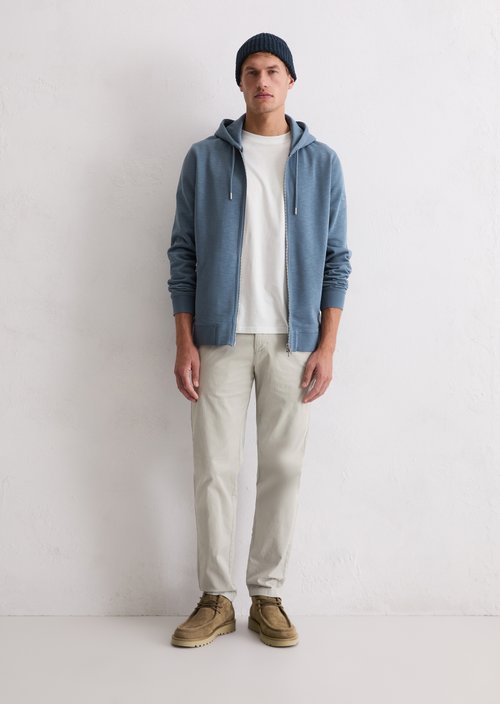 DfC hooded sweat jacket regular — Stormy Blue