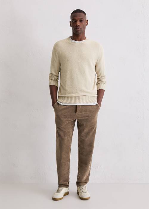 DfC corduroy sweatpants regular Pavestone in front view