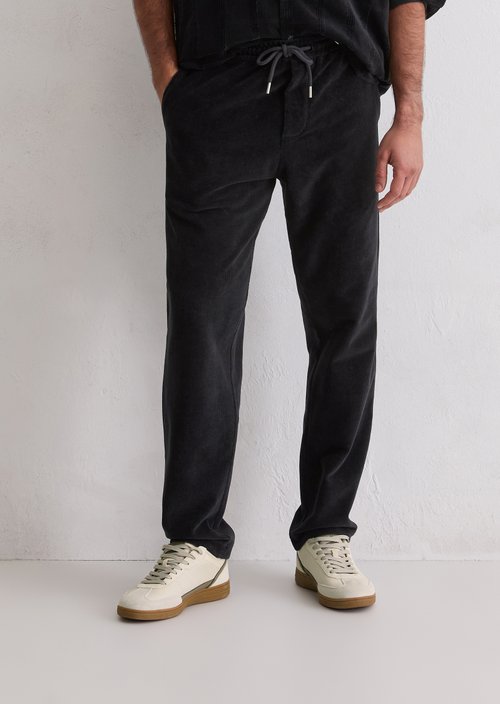 DfC corduroy sweatpants regular — Dark Navy