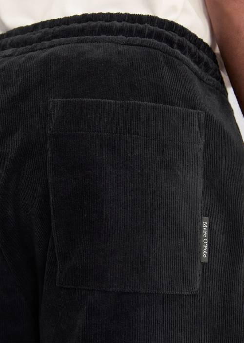 DfC corduroy sweatpants regular Dark Navy in detail view
