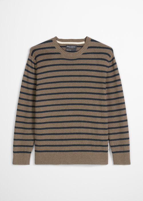 Bouclé sweater regular — Dark Beige