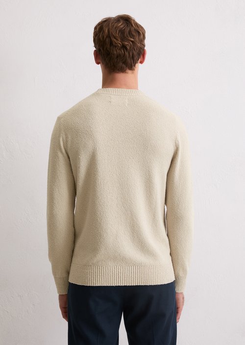 Bouclé sweater regular — Light Oat