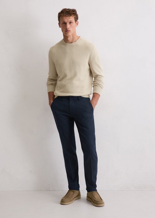 Bouclé sweater regular — Light Oat