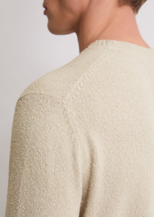 Bouclé sweater regular — Light Oat