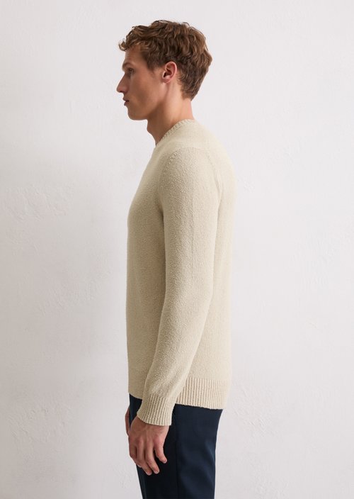 Bouclé sweater regular — Light Oat