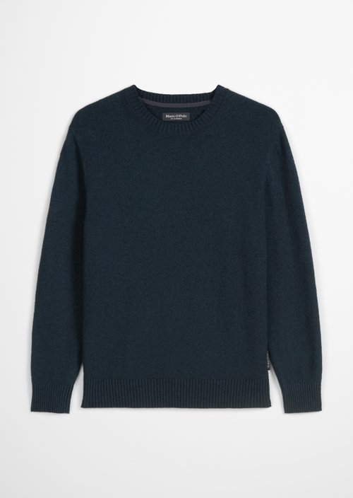 Bouclé sweater regular — Dark Navy
