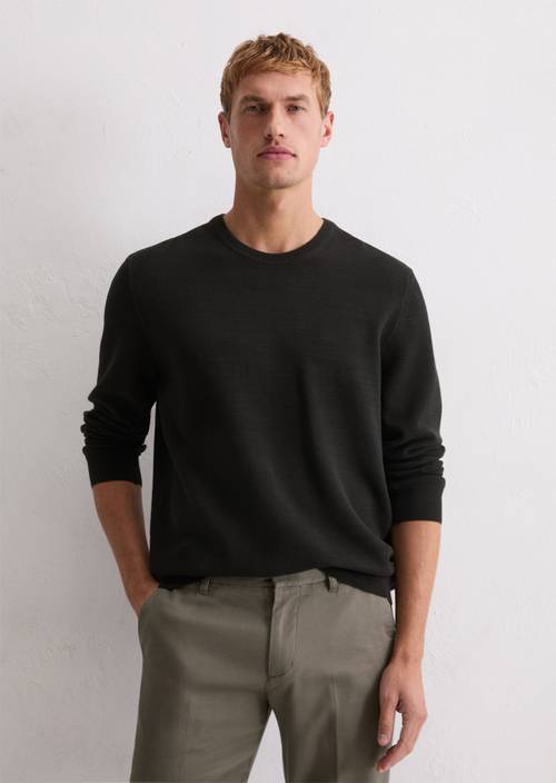 Pullover regular Black in Frontalansicht
