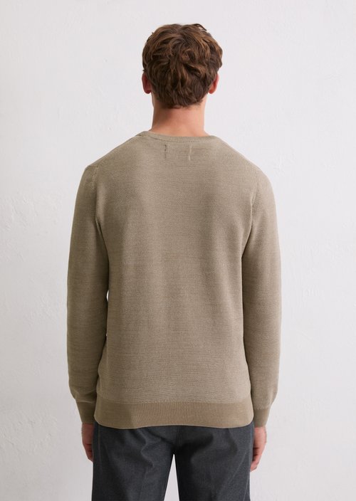 Sweater regular — Light Brown Melange