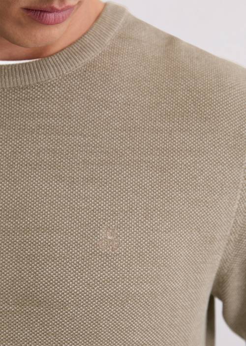 Pullover regular Light Brown Melange in Detailansicht