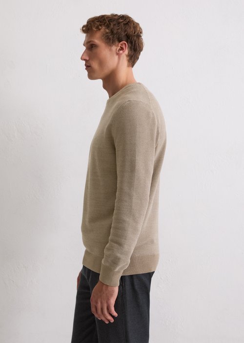 Sweater regular — Light Brown Melange