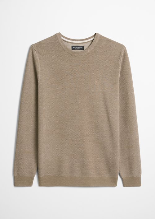 Sweater regular — Light Brown Melange