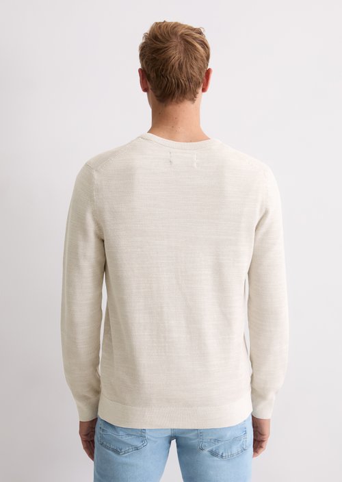 Sweater regular — Light Beige Melange
