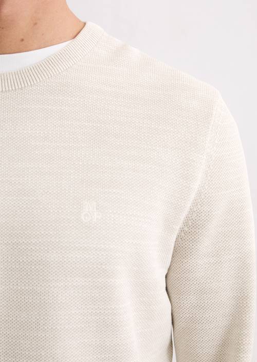Pullover regular Light Beige Melange in Detailansicht