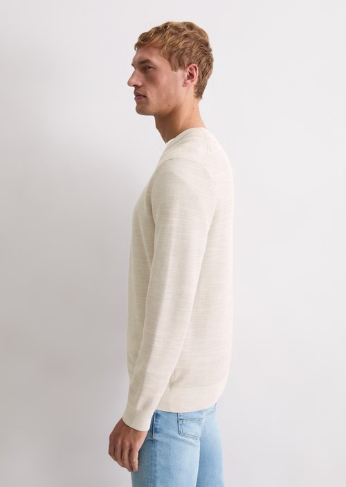 Sweater regular — Light Beige Melange