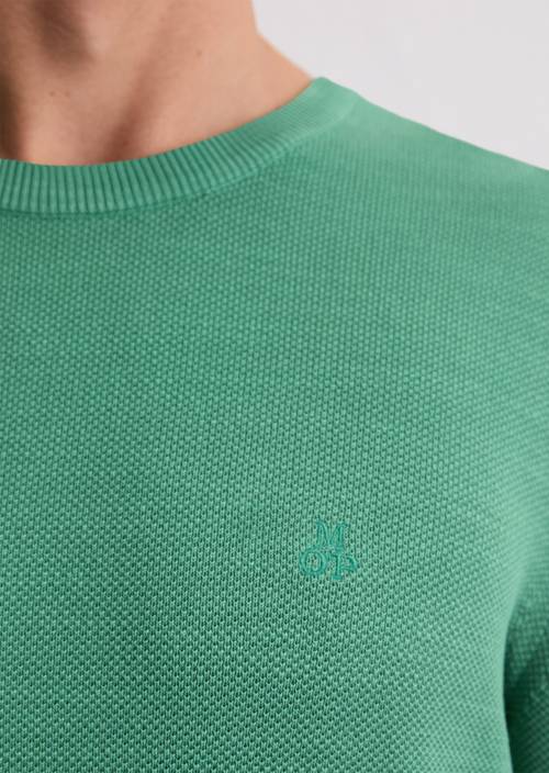 Pullover regular Botanical Green in Detailansicht