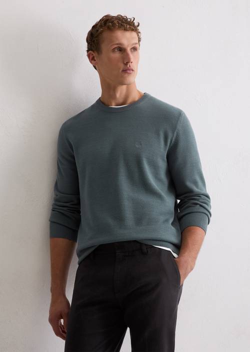 Pullover regular Stormy Blue in Frontalansicht