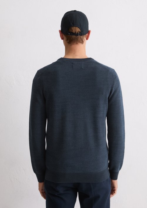 Sweater regular — Dark Blue Melange
